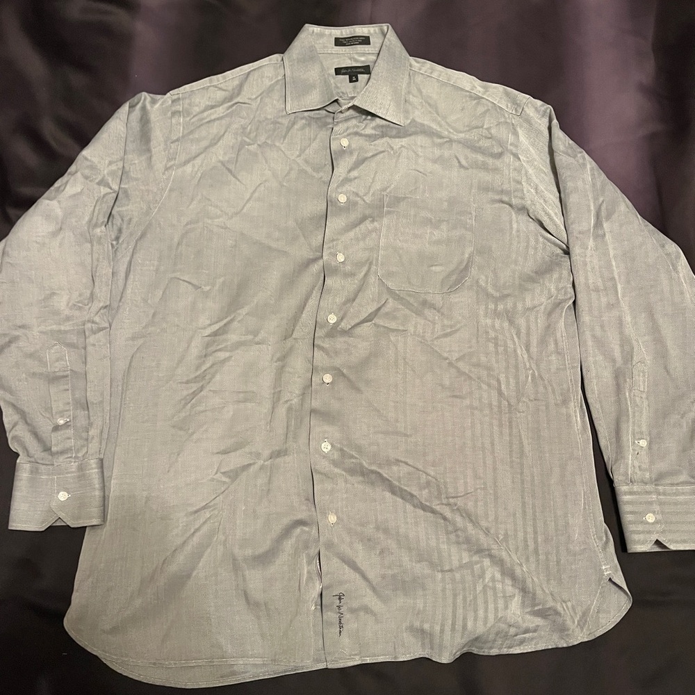 John W. Nordstrom Classic Gray Dress Shirt